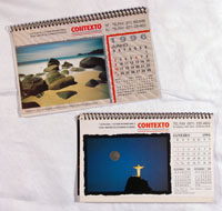 Contexto Fotoarquivo:<br />Desktop calendars and post cards.