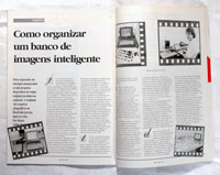 Iris Magazine:<br />Article about software for image banks,<br />created by Peter Feibert.