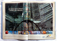 Riotur:<br />Advertisement of Rio de Janeiro with<br />image of the "Sambódromo".