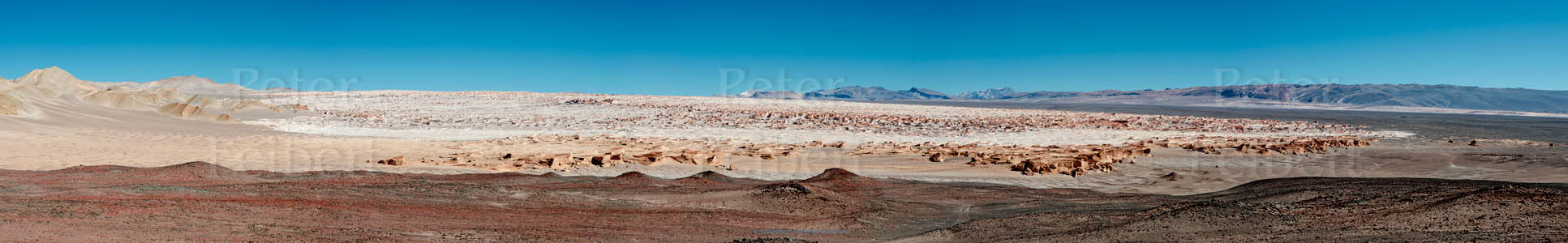 O campo de pedra pome de El Peñón, província de Catamarca, Argentina.