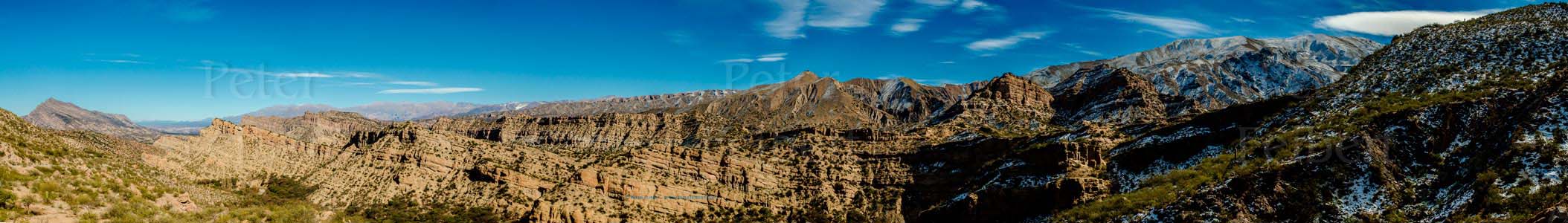 A Quebrada de Indalecio, província de Catamarca, Argentina.