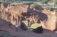 The "Los Colorados" rock formations, Calchaquí valley, province of Salta, Argentina