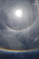 Double circular rainbows around the sun, Cafayate, Salta, Argentina