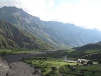 The location of 'El Maray', near the 'Cuesta del Obispo', province of Salta, Argentina