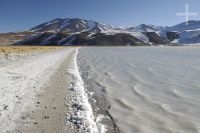 The "Quebrada del Agua" lagoon, near the Socompa pass and volcano (Argentina-Chile border), province of Salta, Argentina