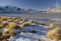 The "Quebrada del Agua" lagoon, late afternoon, near the Socompa pass and volcano (Argentina-Chile border), province of Salta, Argentina