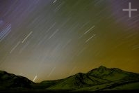 The Socompa volcano (6,060 meters, Argentina-Chile border) at night, province of Salta, Argentina