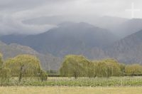 Rain on the outskirts of the town of Cafayate, province of Salta, Argentina