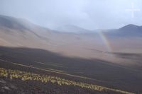 Rainbow on the Altiplano (Puna), province of Salta, Argentina