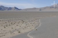 Road leading from El Peñón to Galán volcano, Catamarca, Argentina