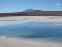 'Ojo' de agua en el salar de Tolar Grande, en el Altiplano (Puna) de Salta, Argentina