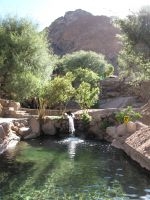 The 'Fiambala' hot springs, province of Catamarca, Argentina