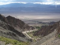 Acceso a las termas de Fiambala, provincia de Catamarca, Argentina