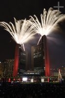 The Cavalcade of Lights festival, on Nathan Phillips Square, Toronto, Ontario, Canada