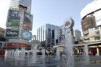 Dundas Square, in Toronto, Ontario, Canada