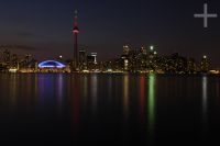 The Toronto skyline, viewed from the islands, Ontario, Canada