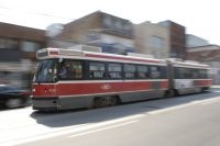 Streetcar operated by the Toronto Transit Commission (TTC), Toronto, Ontario, Canada