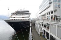 Ship docked in Vancouver, British Columbia, Canada