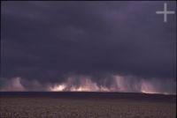 Rain on the Andean Altiplano (high plateau), summer (February), the Andes Cordillera