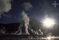 The Andes: El Tatio geysers, early morning, Chile