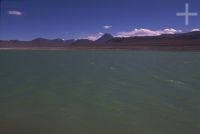 Lagoon on the Andean Altiplano (high plateau), Chile, the Andes Cordillera