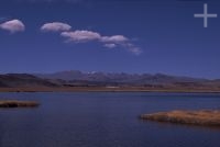 Lagoon on the Andean Altiplano (Puna, high plateau), Argentina, the Andes Cordillera