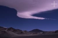 Volcanoes, clouds, Argentina, on the Andean Altiplano (Puna, high plateau), the Andes Cordillera