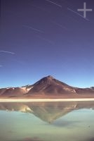 Essay: INFINITE INSTANTS. Long night-time exposure. Volcano, Laguna Blanca, Bolivia