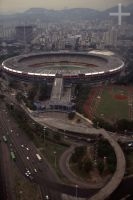 Aerial photograph of the Maracanã stadium, Rio de Janeiro, Brazil