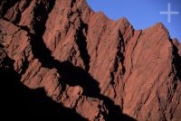 Sedimentary rocks, Argentina, on the Andean Altiplano (high plateau), the Andes Cordillera