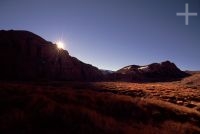 Sunset on the Andean Altiplano (high plateau), Argentina, the Andes Cordillera