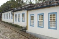 Colonial-style houses, Tiradentes, state of Minas Gerais, Brazil