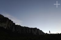 Silhouette near Mount Roraima, early morning, Gran Sabana, south of Venezuela.