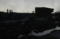 Silhouettes on Mount Roraima, Gran Sabana, south of Venezuela.