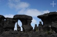 Rocks atop Mount Roraima, Gran Sabana, south of Venezuela.