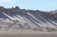 Volcanic rocks (ignimbrite) on the Altiplano (Puna) near Antofagasta de la Sierra, winter, Catamarca, Argentina Volcanic rocks (ignimbrite) on the Altiplano (Puna) near Antofagasta de la Sierra, winter, Catamarca, Argentina