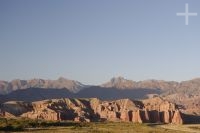 The sedimentary rock formations known as "Los Castillos" (The Castles), Calchaquí valley near Cafayate, province of Salta, Argentina The sedimentary rock formations known as "Los Castillos" (The Castles), Calchaquí valley near Cafayate, province of Salta, Argentina