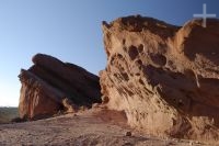 The "Los Colorados" rock formations, Calchaquí valley, province of Salta, Argentina The "Los Colorados" rock formations, Calchaquí valley, province of Salta, Argentina