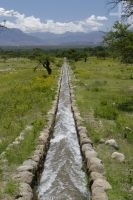 Irrigation ditch, Cafayate, province of Salta, Argentina Irrigation ditch, Cafayate, province of Salta, Argentina