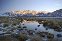 The "Quebrada del Agua" lagoon, late afternoon, near the Socompa pass and volcano (Argentina-Chile border), province of Salta, Argentina The "Quebrada del Agua" lagoon, late afternoon, near the Socompa pass and volcano (Argentina-Chile border), province of Salta, Argentina