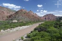 The valley known as 'Quebrada de las Conchas', province of Salta, Argentina The valley known as 'Quebrada de las Conchas', province of Salta, Argentina