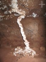 A salt stalactite, inside a salt cave, in a paleo-salar, near Tolar Grande, on the Altiplano (Puna) of Salta, Argentina A salt stalactite, inside a salt cave, in a paleo-salar, near Tolar Grande, on the Altiplano (Puna) of Salta, Argentina