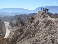 Travelers in the "Quebrada de Flechas", in the "Calchaquí" valley, Salta, Argentina Travelers in the "Quebrada de Flechas", in the "Calchaquí" valley, Salta, Argentina