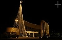 The Boa Vista Cathedral at night, Boa Vista, state of Roraima, Brazil. The Boa Vista Cathedral at night, Boa Vista, state of Roraima, Brazil.