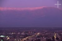 The town of Cafayate, Salta, Argentina, the Andes Cordillera The town of Cafayate, Salta, Argentina, the Andes Cordillera