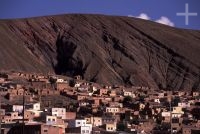 The mining town of Atocha, Bolivia, on the Andean Altiplano (high plateau), the Andes Cordillera The mining town of Atocha, Bolivia, on the Andean Altiplano (high plateau), the Andes Cordillera