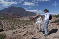 Cris Dornelles and Victor Saldanha, in the valley called 'Quebrada de Cafayate', province of Salta, Argentina Cris Dornelles and Victor Saldanha, in the valley called 'Quebrada de Cafayate', province of Salta, Argentina