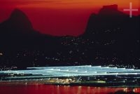 Sunset on Lagoa Rodrigo de Freitas, camera movement, Rio de Janeiro, Brazil Sunset on Lagoa Rodrigo de Freitas, camera movement, Rio de Janeiro, Brazil