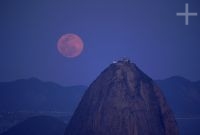 The Sugar Loaf, moonrise, Rio de Janeiro, Brazil The Sugar Loaf, moonrise, Rio de Janeiro, Brazil