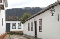 Casas no estilo colonial em Tiradentes, Minas Gerais Casas no estilo colonial em Tiradentes, Minas Gerais